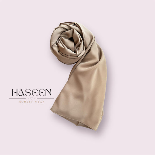 MEDINA SILK HIJAB - TAN