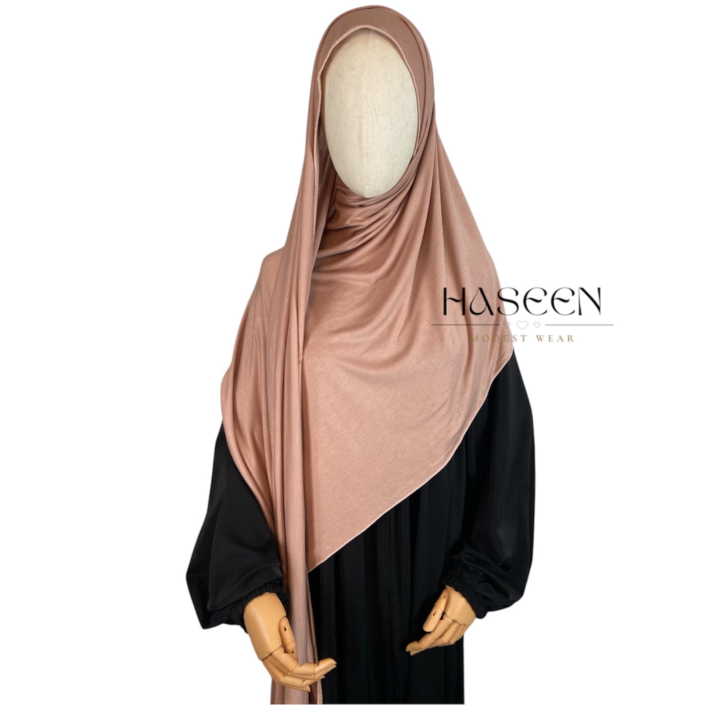 حجاب جيرسي فاخر - كوارتز وردي