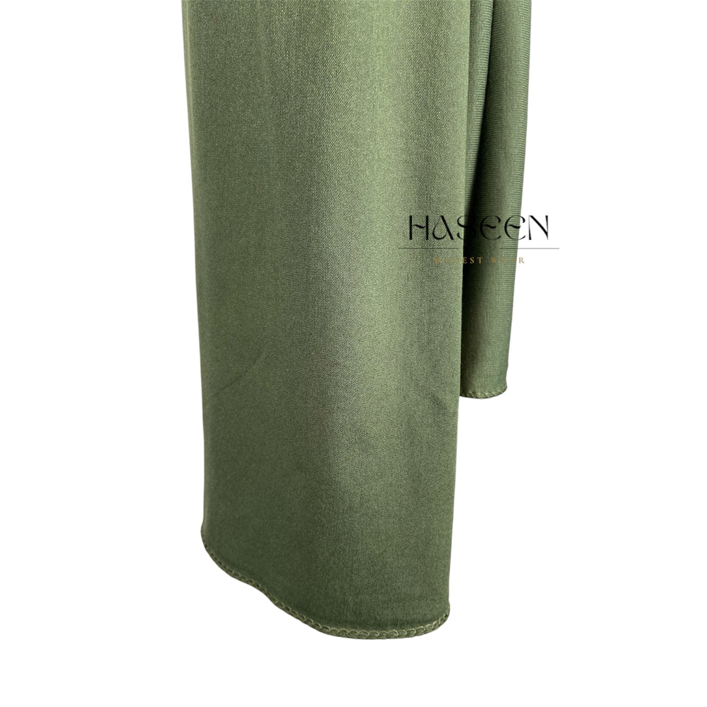 حجاب جيرسي فاخر - أخضر كرنب