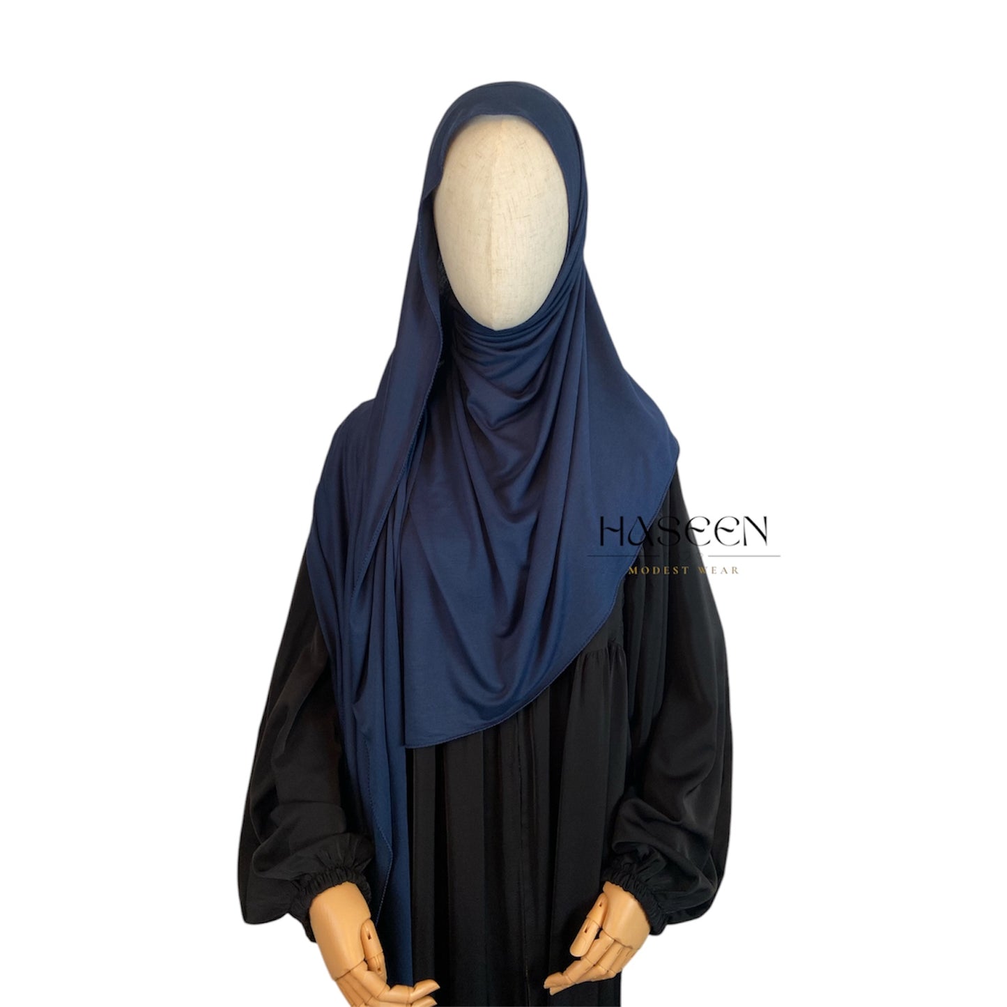 حجاب جيرسي فاخر - أزرق داكن