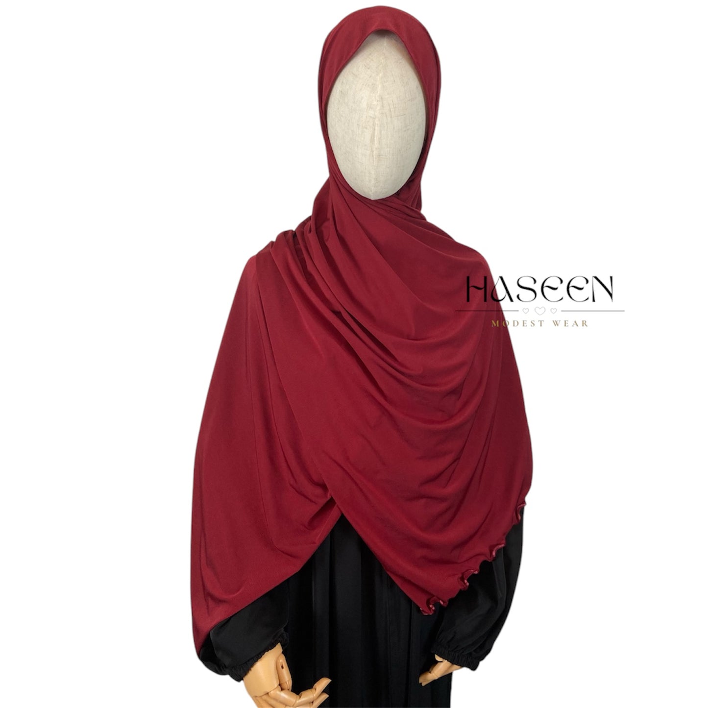 PREMIUM JERSEY LINE HIJAB - MAROON