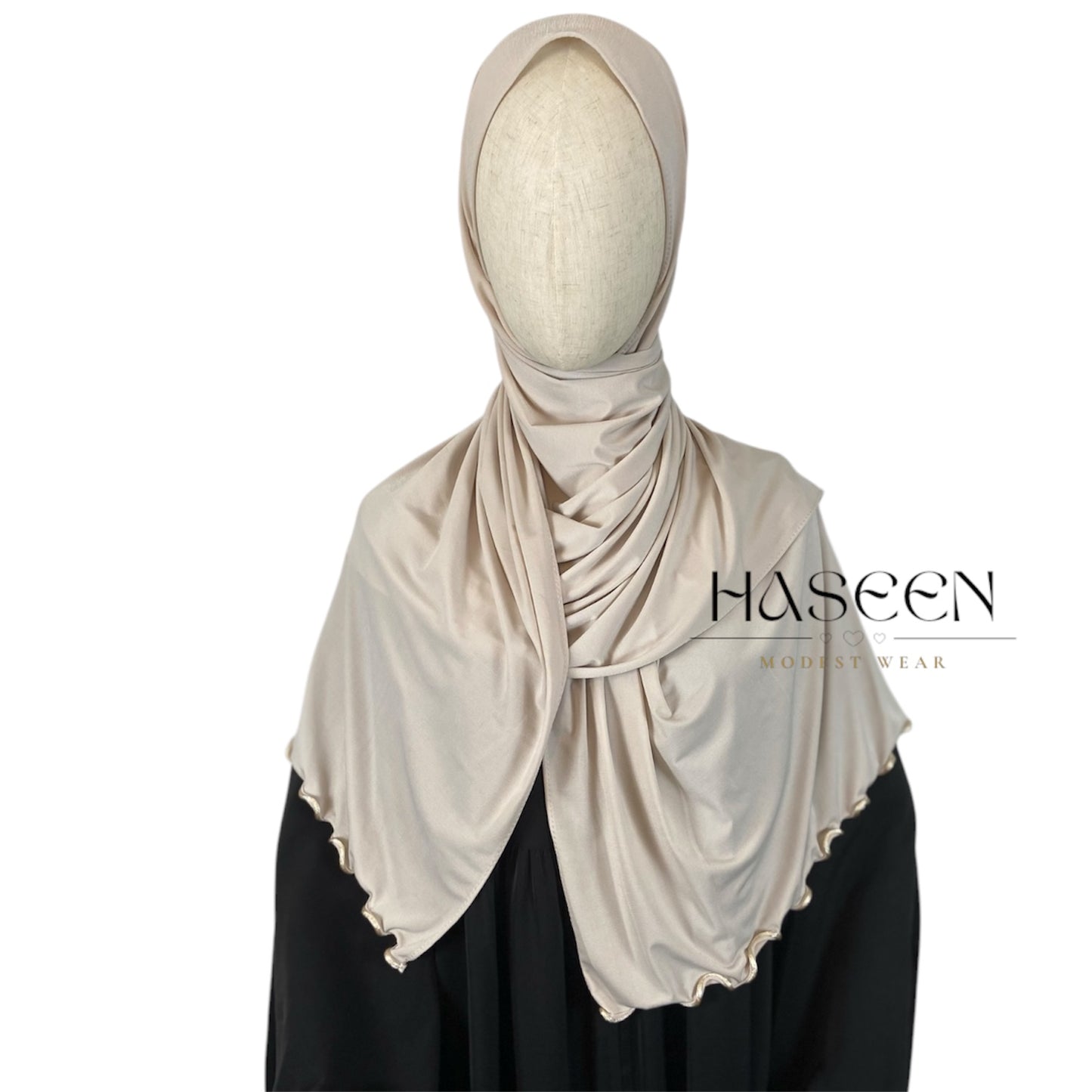 PREMIUM JERSEY LINE HIJAB - BISQUE