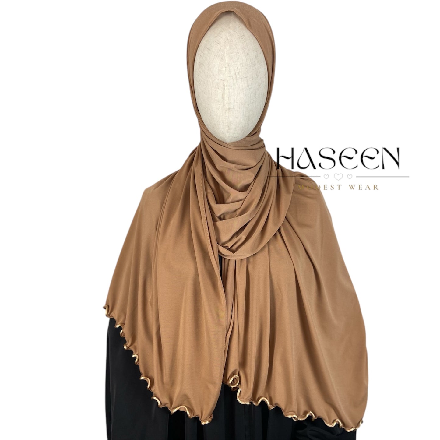 PREMIUM JERSEY LINE HIJAB - CAMEL