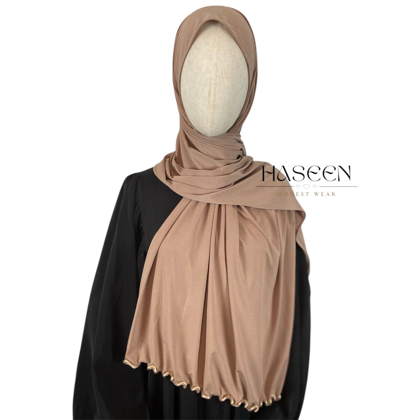 PREMIUM JERSEY LINE HIJAB - TAN