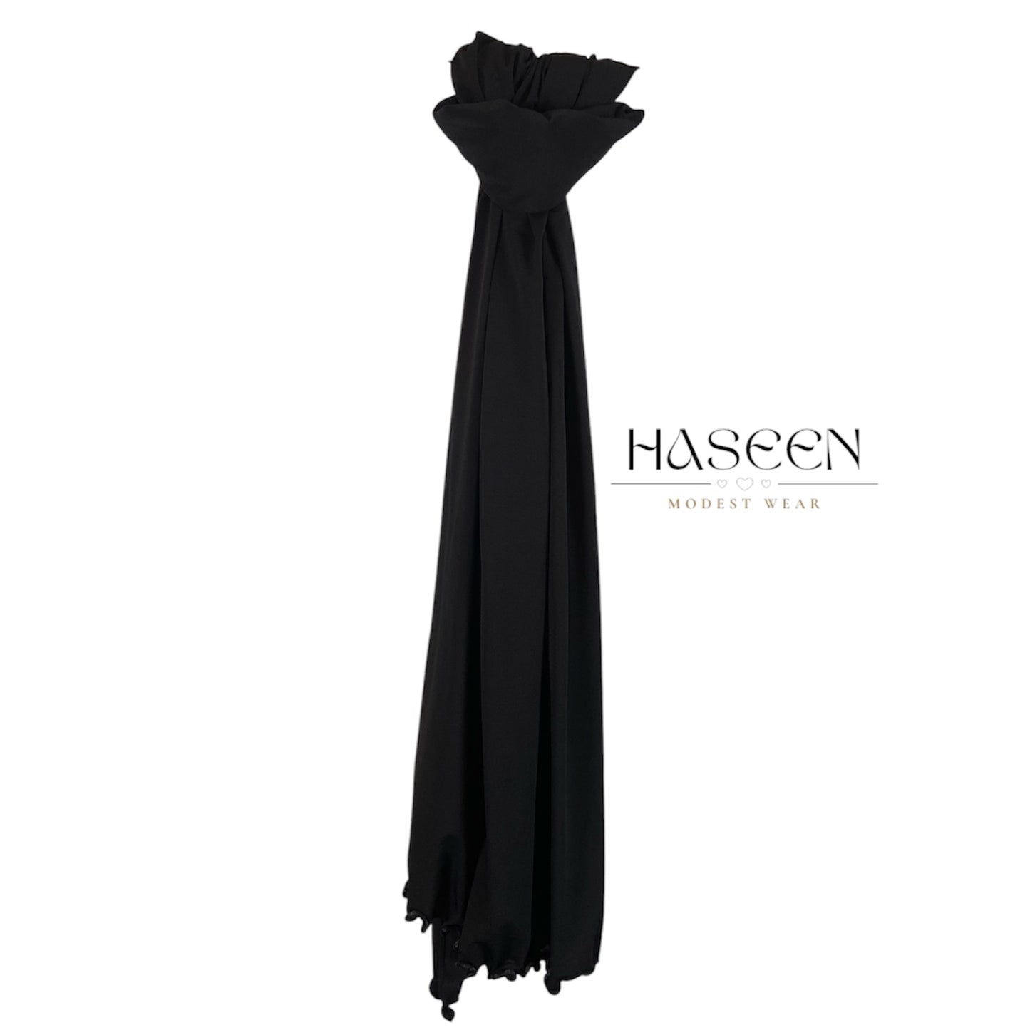 PREMIUM JERSEY LINE HIJAB - BLACK