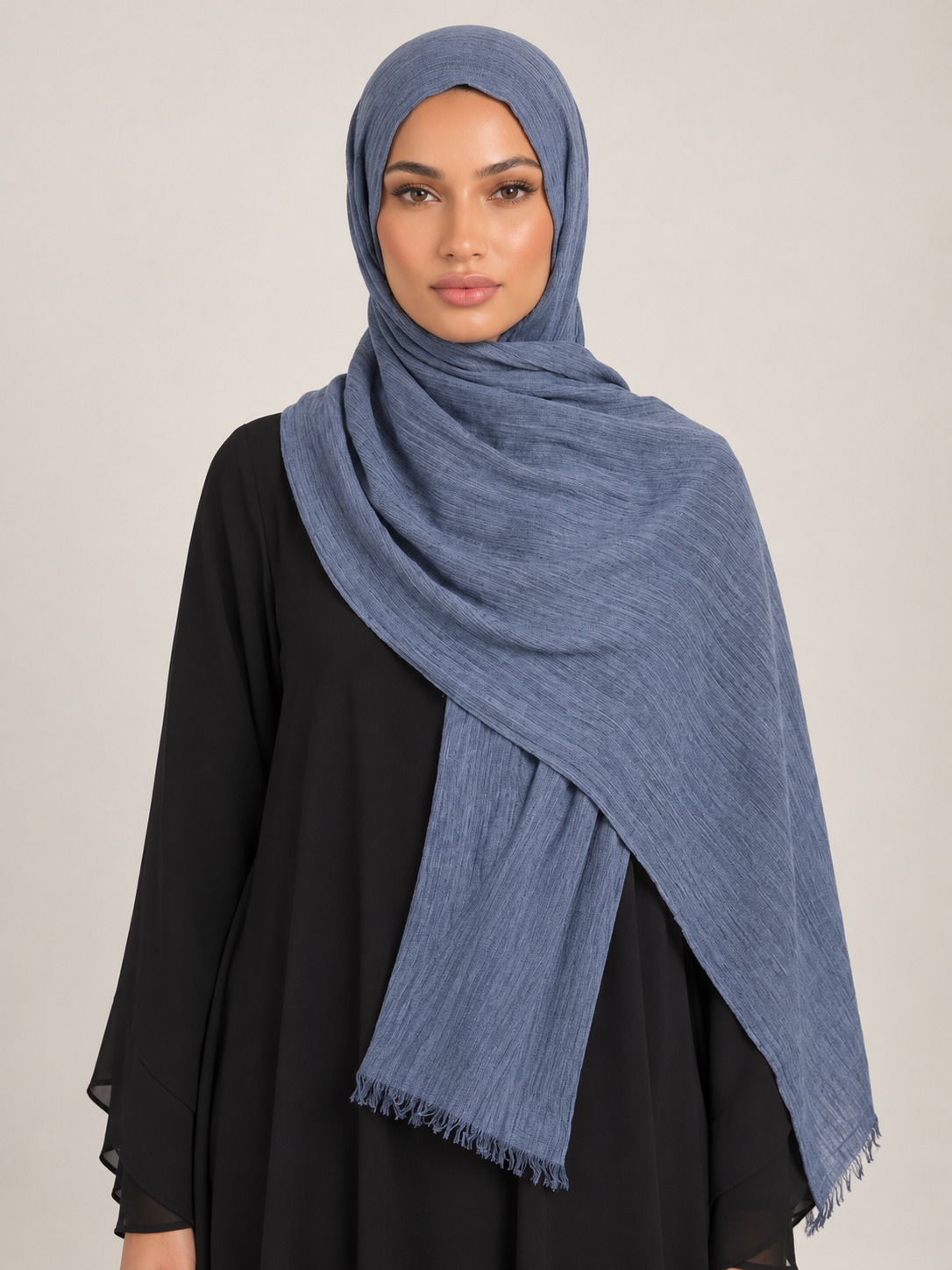 Crinkle Modal - Denim