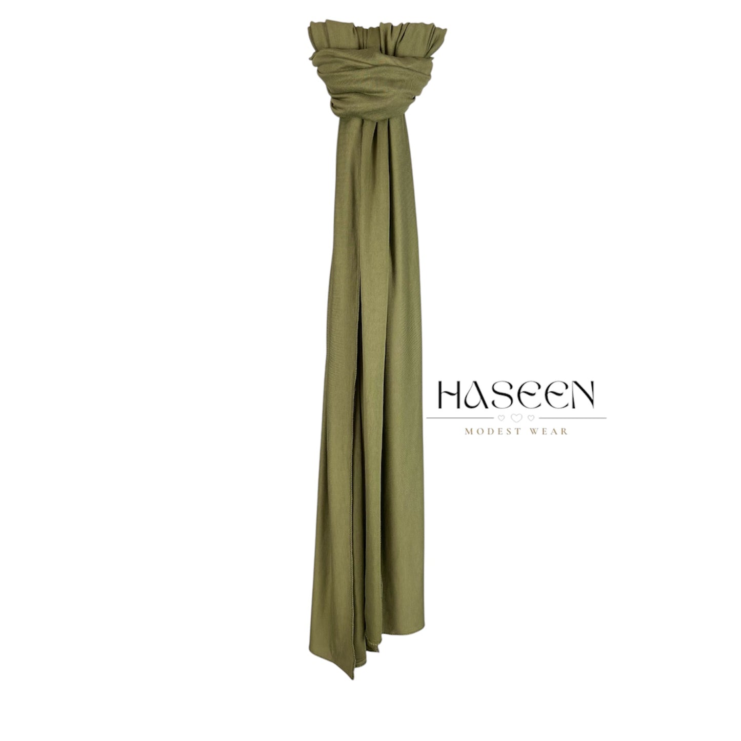 حجاب جيرسي فاخر - أخضر موس