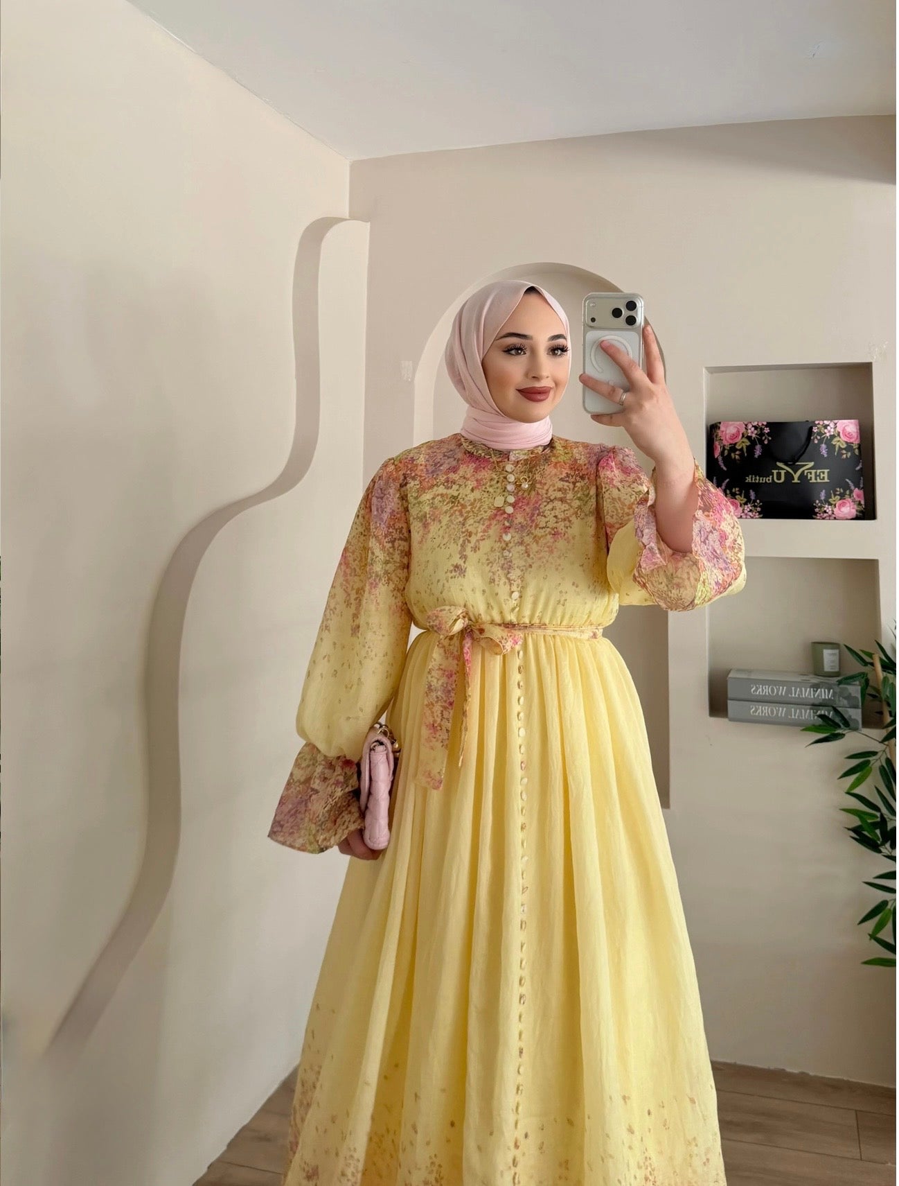 LINA FLORAL DRESS
- YELLOW