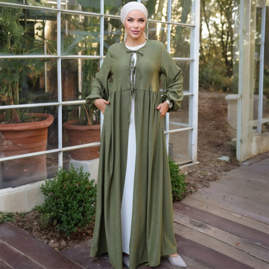 ZAYNA FRONT-TIE ABAYA
