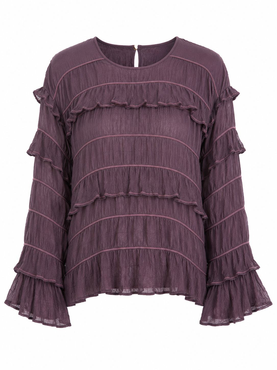AMAYA RUFFLE SET - DEEP FIG