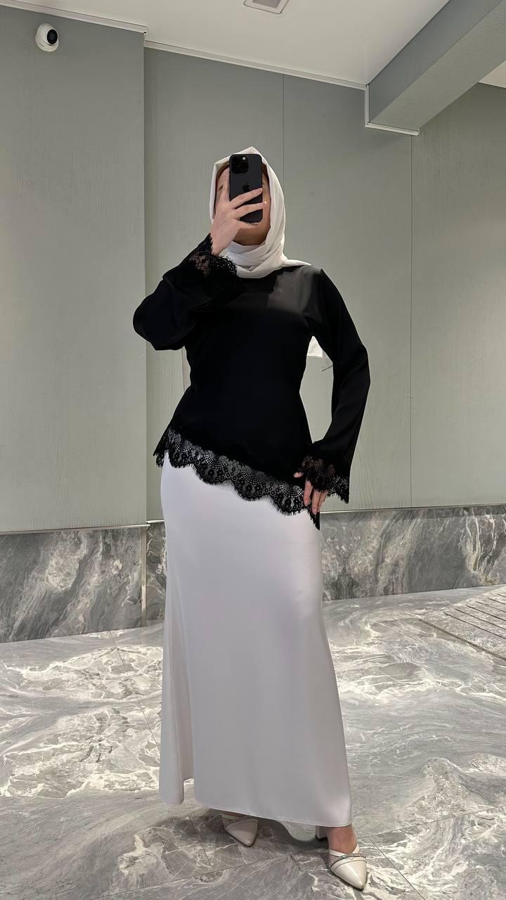 SATIN MAXI SKIRT