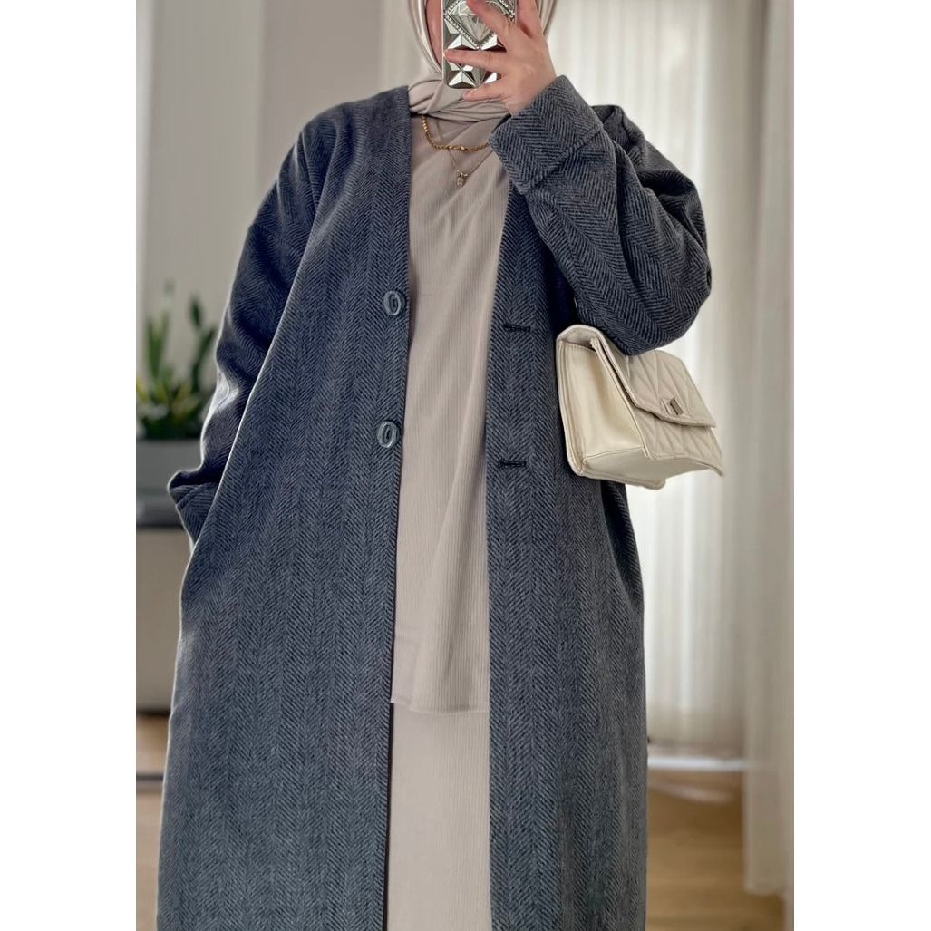 عباية إيلينا بمعطف شتوي