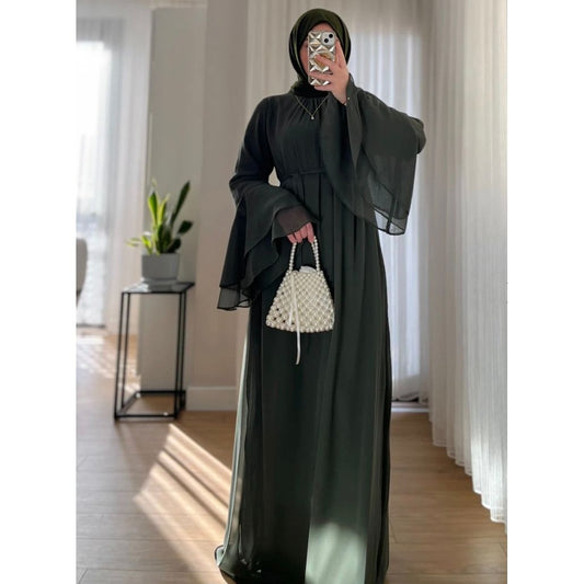 SOFIYA DRESS - MOSS GREEN