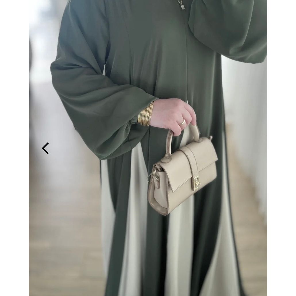 AMAL FLOW DRESS - MOSS GREEN