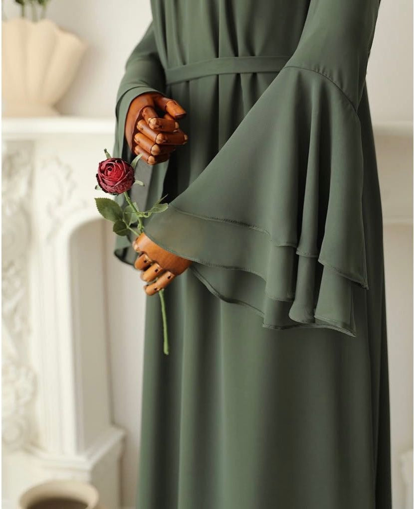 SOFIYA DRESS - MOSS GREEN