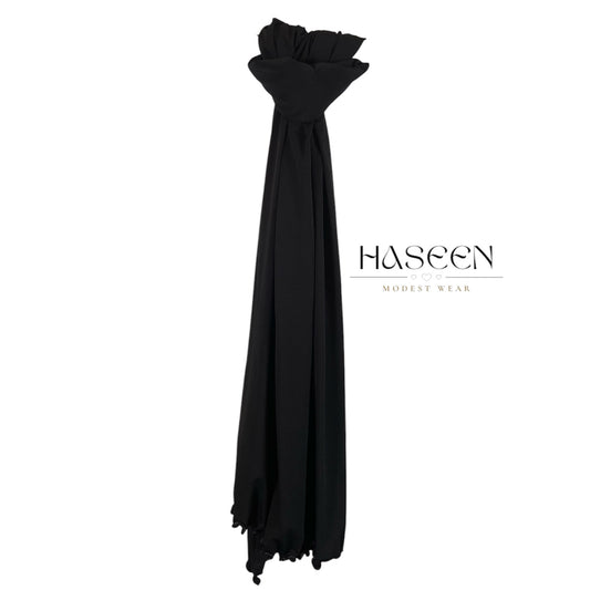 PREMIUM JERSEY LINE HIJAB - BLACK