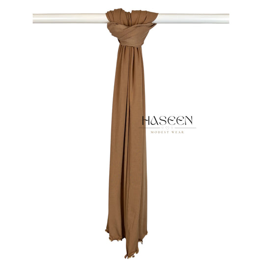 PREMIUM JERSEY LINE HIJAB - CAMEL