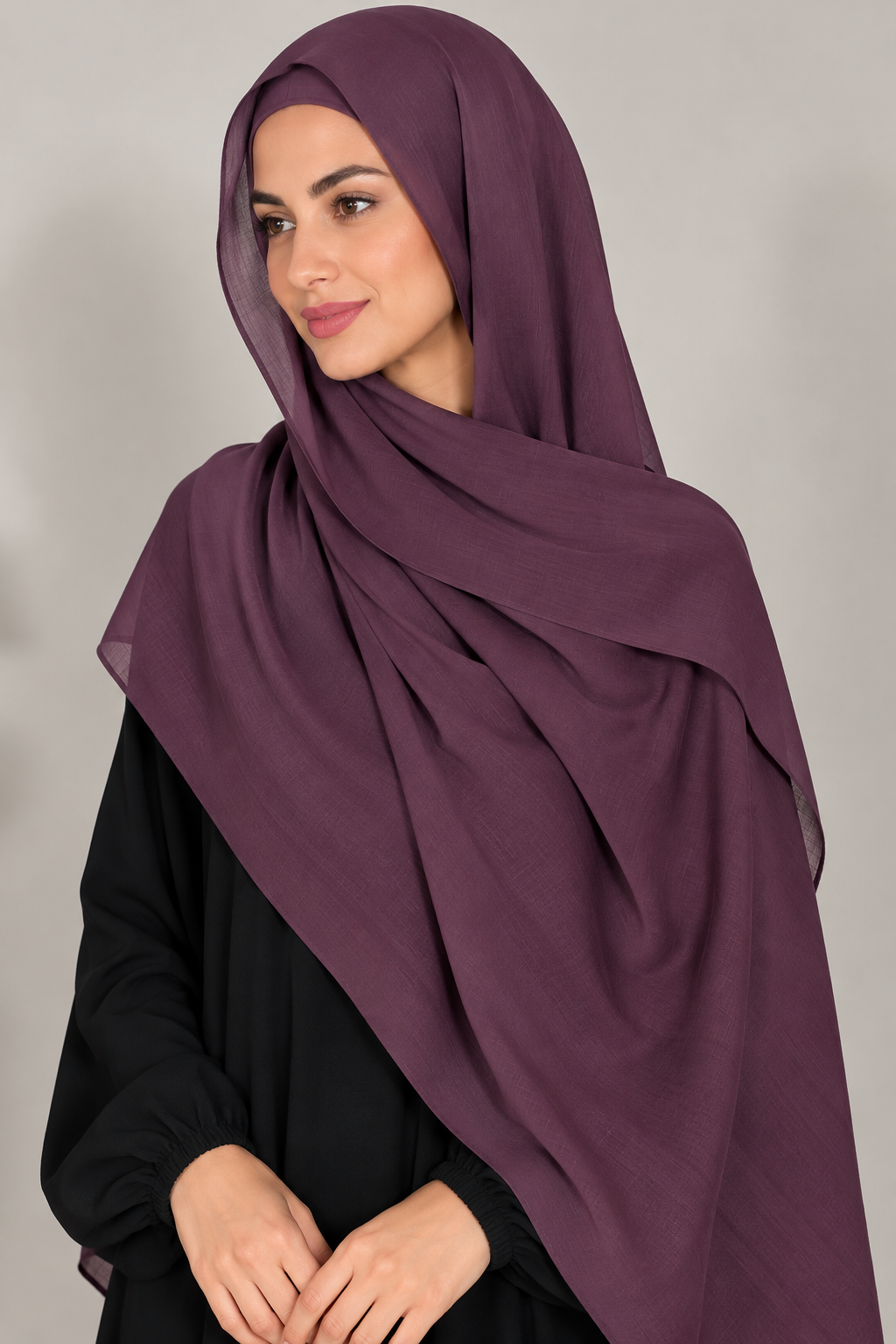 Modal Hijab Set - Dusty Plum