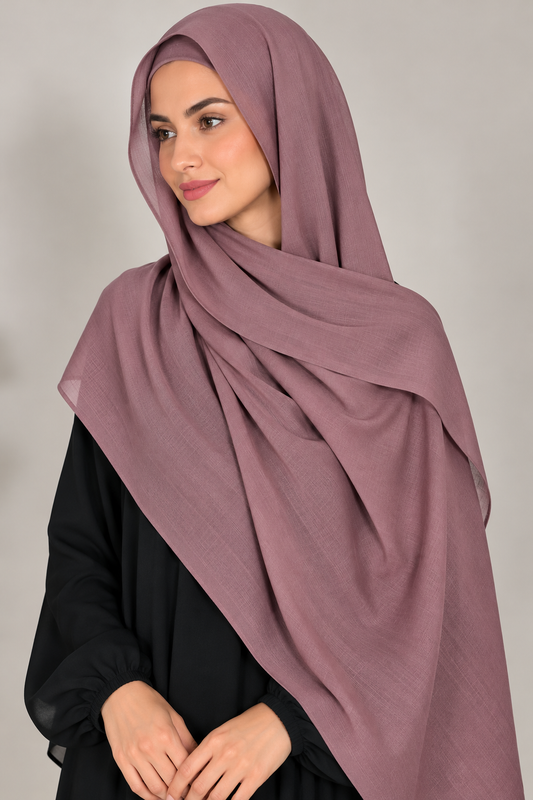 Modal Hijab Set - Light Mauve