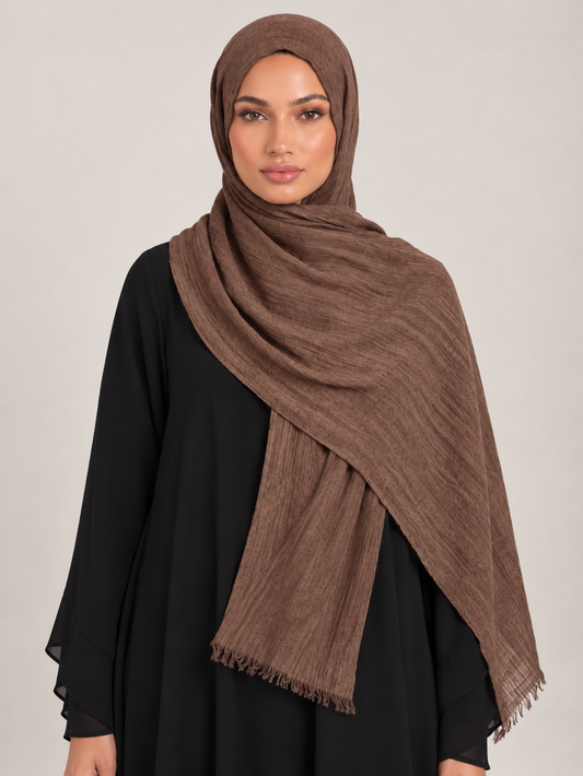 Crinkle Modal - Honey Brown