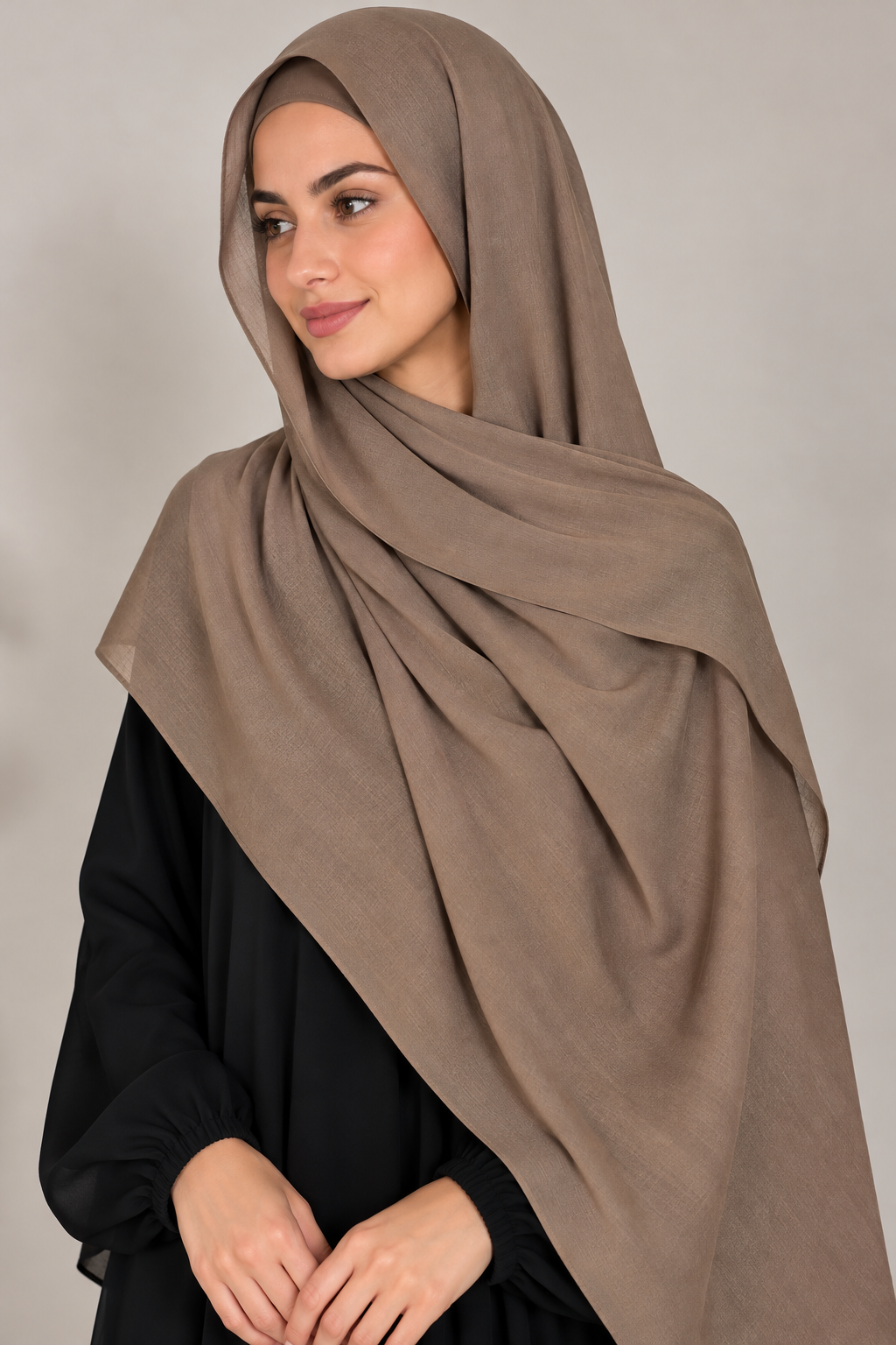 Modal Hijab Set - Latte