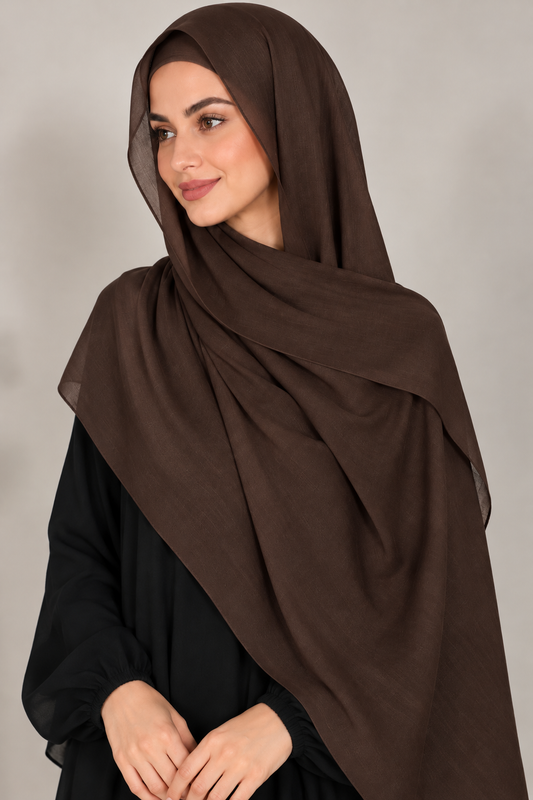 Modal Hijab Set - Espresso