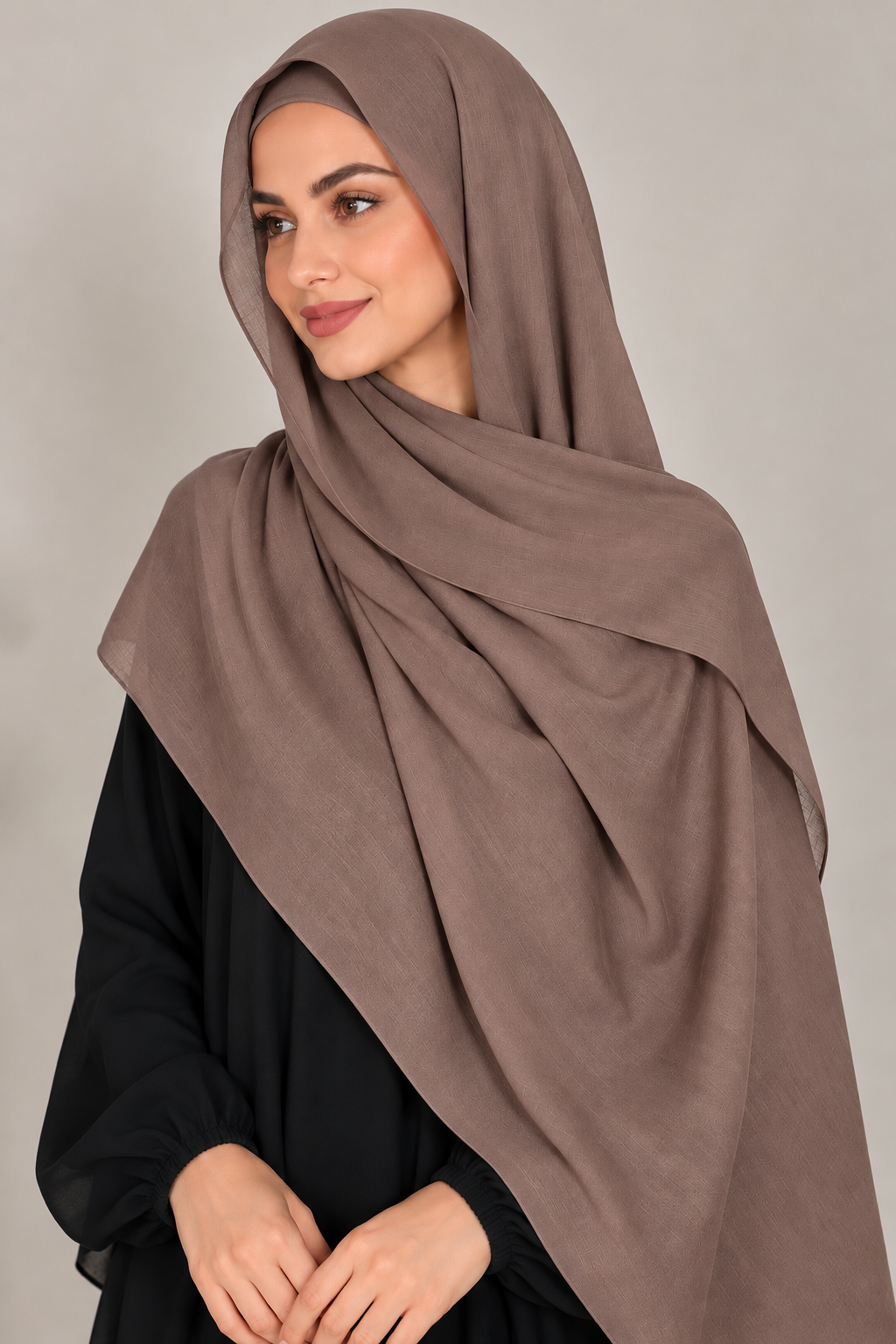 Modal Hijab Set - Mocha