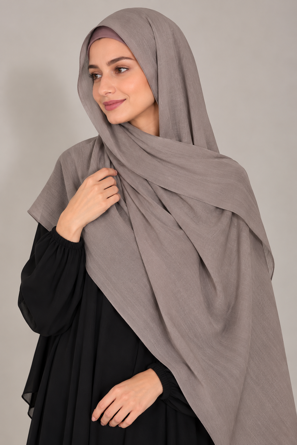 Modal Hijab Set - Taupe