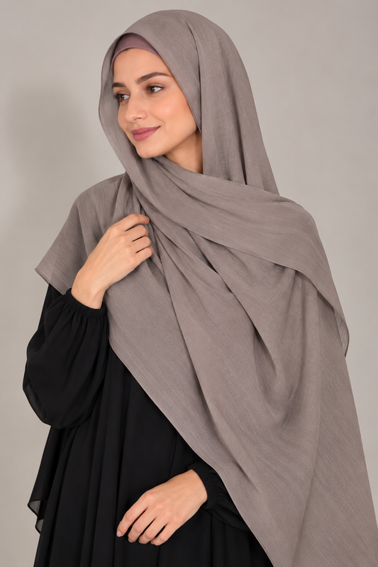Modal Hijab Set - Taupe
